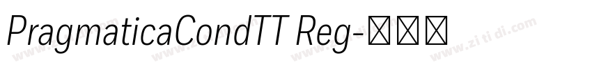 PragmaticaCondTT Reg字体转换